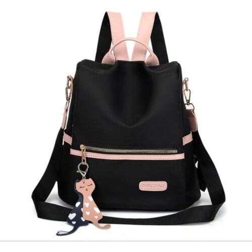 Shoulder Bag Women 2021New Ladies Backpack Large Capacity Travel Anti-Theft Oxford Cloth Lightweight Simple Fashion Versatile