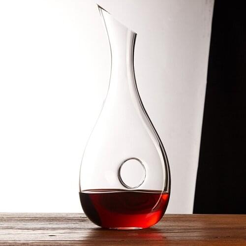 1PCS Wine Decanter 100% Hand Blown Lead-free Crystal Glass Red Wine Carafe Wine Gift Wine Accessories ePacket Free Shipping