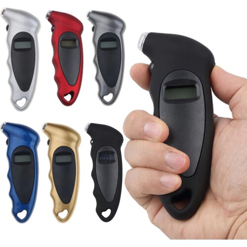 1x Digital Tire Pressure Gauge 150 PSI 4 Settings for Car Truck Bike with Backlit LCD Non-Slip Grip Lighted Nozzle Dropship