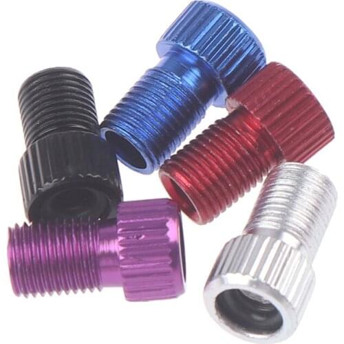 4PCS Aluminum Alloy Bike Valve Adapter Caps Bicycle Air Nozzle Road Adapters Road Racing Bike Inner Tube Tools