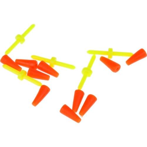 5 Pieces Floating Bobber Plastic Bar Float Floating Bobber Stopper Float Stoppers with Two Sockets Fishing Tackle