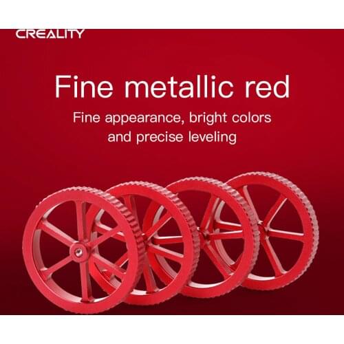 CREALITY 3D Printer Accessories 4Pcs New Large Red Hand Twist Leveling Nut For CREALITY Ender-3 3D Printer