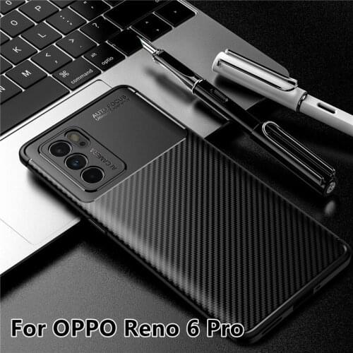 For Cover OPPO Reno 6 Pro Case For Reno 6 Pro Capas Silicone Armor Shockproof Bumper TPU Back Soft Cover For Reno 6 Pro 6 Fundas
