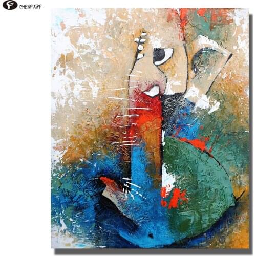 CHENFART no Frame Acrylic on Canvas Ganesha Remover of all Obstacles Canvas Painting for Living Room Wall Art