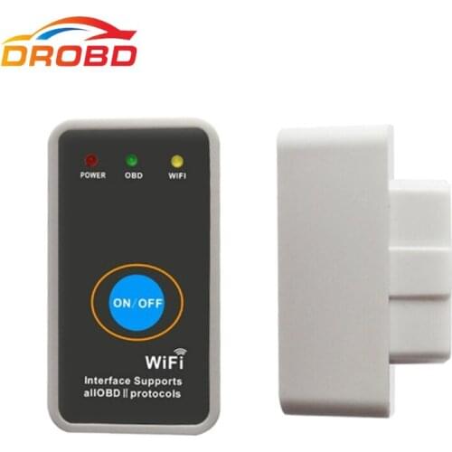 New Mini ELM327 V1.5 WiFi with Switch Code reader Diagnostic-Tool Super work with iPhone /Android OBD-II OBD Car Scanner