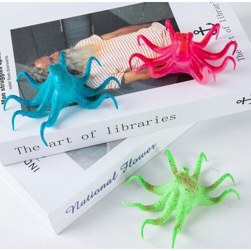 Fluorescent Artificial Octopus Aquarium Ornament with Fish Tank Decoration