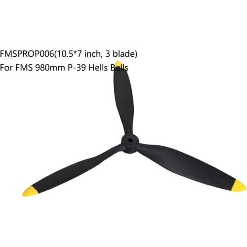 FMS 980mm P-39 P39 Hells Bells Propeller 10.5*7 inch 3 blade FMSPROP006 RC Airplane Aircraft Model Plane Spare Parts Accessories