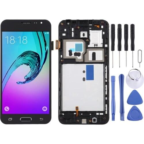 IPartsBuy for Galaxy J3 (2016) / J320F TFT Material LCD Screen and Digitizer Full Assembly with Frame