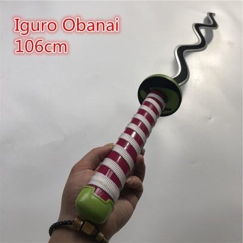 1:1 Anime Demon Slayer Kimetsu no Yaiba Iguro Obanai Cosplay Sword Kimetsu No Yaiba Iguro Obanai Cosplay Costum sword Prop