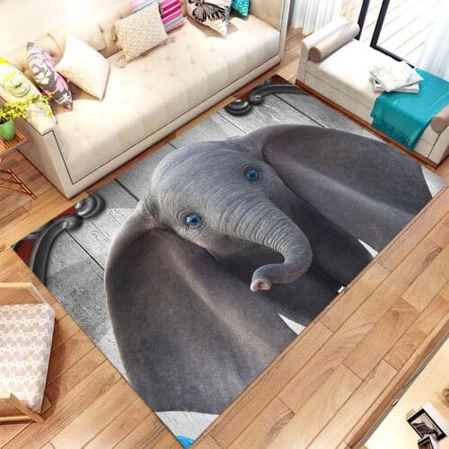 Art Deco Rug,Dumbo Design Rug, Magic Rug, Flying Elephant Rug, Modern Rug, Area Rug, Popular Rug, Rare,Home Decor Rug, Salon Rug