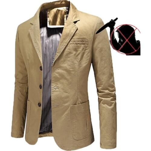 Anti-cut Stab Resistant Self-defense Jacket Schutzweste Tatico Anti Stab Proof Stealth Civil Use Businessman protective Blazer4X