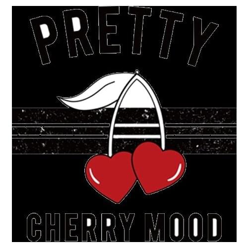 Cartoon letter Fruit Cherry Iron on Transfer Patches on Clothing Diy Patch Heat Transfer for Clothes for Girl T-shirts Sticker