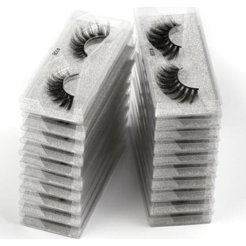 Wholesale mink eyelashes 20/30/50/100 pairs 3D mink lashes bulk eyelash extension natural false eyelashes makeup Long Eye Lashes