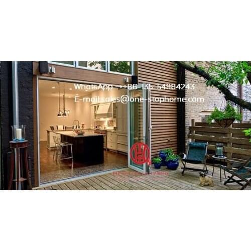Exterior heavy aluminum bi fold storefront bifold doors design australian standard glass folding door