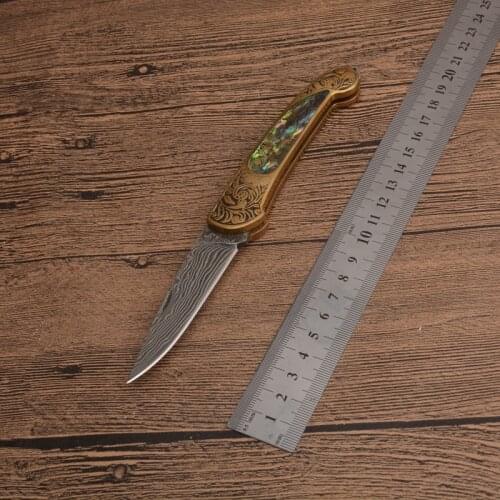 Newest jungle adventure outdoor tactical pocket VG10 Damascus steel camping hunting folding knives Survival Creative Utility EDC