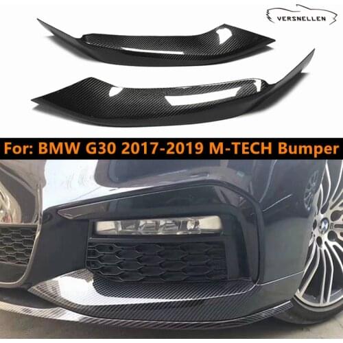 Front Bumper Splitter Lip Flaps Cupwings Aprons for BMW 5 Series G30 2017-2019 520i 530i 540i M Sport MP Style Apron Winglets
