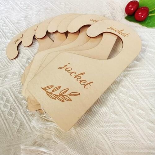 Baby Clothes Size Dividers Wooden Clothing Isolation Board Baby Milestone Commemorative Card Baby Photo Props