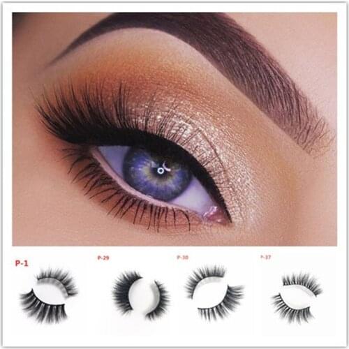 Makeup Eyelashes 3D Mink Lashes Fluffy Soft Wispy Volume Natural long Cross False Eyelashes Eye Lashes Reusable Eyelash