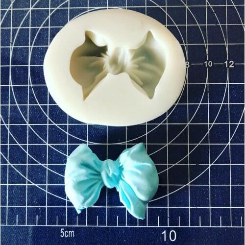 Silicone Mold 1 pc bow knot silicone mold mould sugar craft fondant cake decorating animal mould baking tool DIY