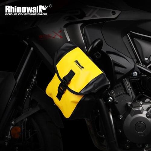Rhinowalk Motorcycle Storage Bag Waterproof Saddle Bag Bumper Repair Tool Placement Bag Backpack Travel Luggage Bike Handlebar