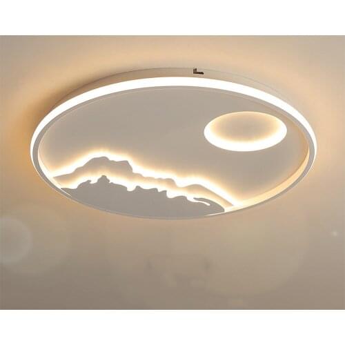 Led ceiling lamp Simple post-modern acrylic bedroom living room Indoor Lighting ceiling light Slim RC Dimmable led Pendan light