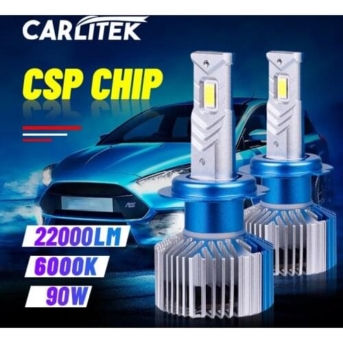 CARLITEK Led H7 22000LM H4 High Power 90W light H8 H9 H11 Headlight For Car HB4 9006 HB3 9005 CSP Super lighting Turbo Fog bulbs