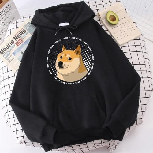Cute dog kawaii dog animals cool doge Raglan Hoodies Streetwear Winter Fashion Men Sweatshirts Hoodie Sweatshirt Unisex Hoodie