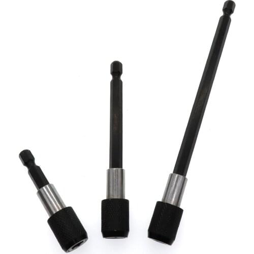 2.5" 4" 6" Quick Change Magnetic Bit Holder Extensions Set for Electric Drill, Drill Brush, Screwdriver