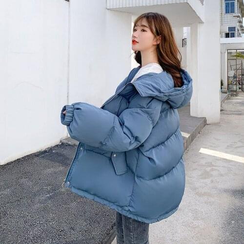 Winter Hooded Puffer Coats for Korean Style Women Fashion Trends Casual Streetwear Sweet Teenage Girl High Quality Bubble Jacket