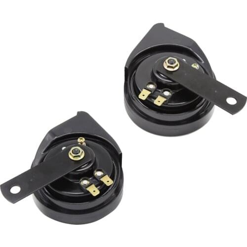 1 Pair DC12V Volt Air Horns Car Bike Boat Loud Air Dual Tone Siren Snail Shell