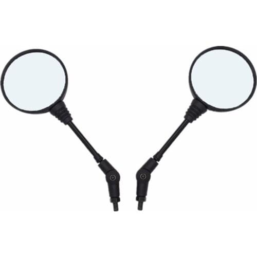 10mm Mirror Rearview Mirror motorbike Side Mirrors Custom Black Universal Folding Motorcycle