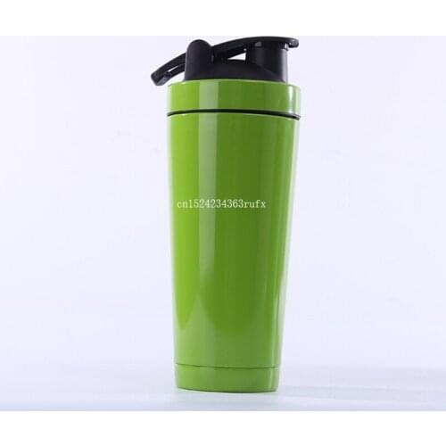 10pcs 740ml Shaker Bottles Double Wall Stainless Steel Gym Shaker Milkshake Mixer Water Bottle Kettle for Sport Hiking