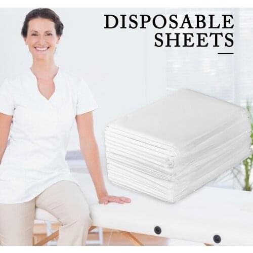 100PCS Spa Bed Sheets 180x80cm Waterproof Bed Sheet Disposable Massage Table Sheet Bed Cover For Beauty Salon Home