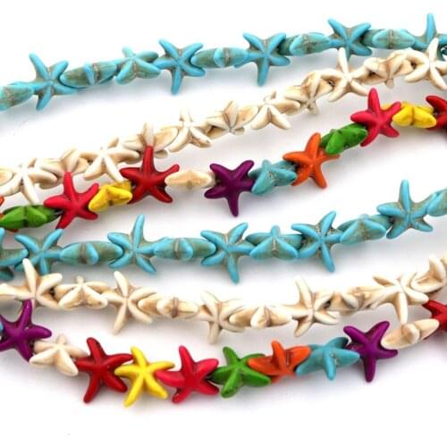 13mm Starfish Leaf Spacer Loose Natural Stone Beads For Jewelry Necklace Making DIY Bracelet Necklace Accessories