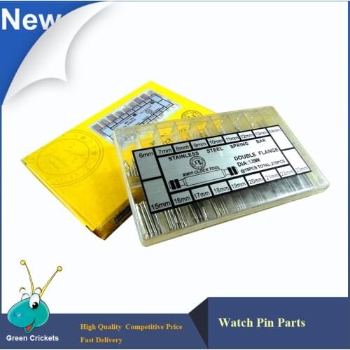270pcs 6~23mm Assorted Size Stainless Steel Spring Bar,Watches For Parts 1.35mm Watch Spring Bar For Watch Repairers