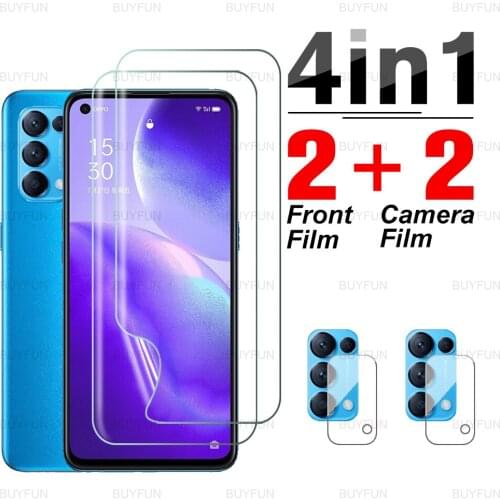 4in1 Camera Film For Oppo Reno5 5G 6.43'' Front Hydrogel Film for oppo reno5 lite reno5 Pro Plus reno5 F safety protective film