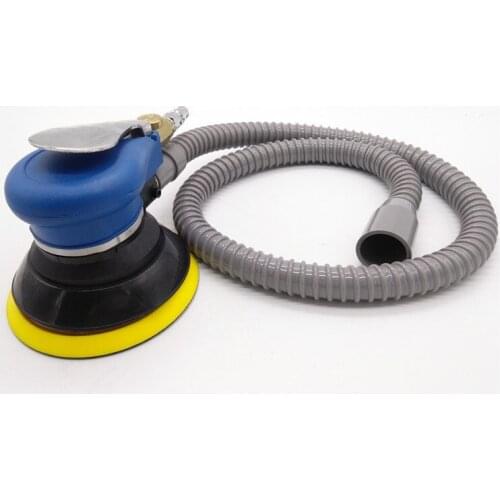 5 inch pneumatic grinder sandpaper polishing machine air grinder tool dry grinder dust suction pneumatic tool