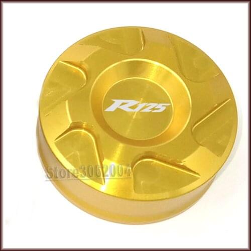 For YAMAHA YZF R125 YZF-R125 2008-2019 Motorcycle Accessories Aluminum Rear Brake Fluid Reservoir Cover Cap Red/Blue/Gold CNC