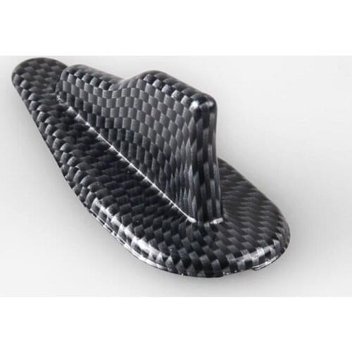 Car General Modified Roof Shark Fin Spoiler Kit EVO Style Black Shark Fin Carbon Fiber Shark Fin Tail
