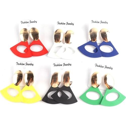 Free shipping!2022 Geometric Metal Stud Earrings for women can mixed colors