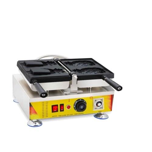 Free Shipping 2019 New Product 2 PCS/Plate the Pineapple Shape Cone Ice Cream Cone Taiyaki Cone Machine