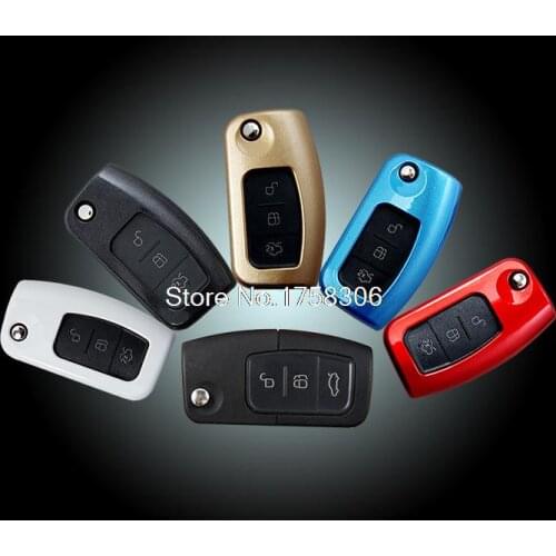Car ABS Key Case fit for Ford Focus 3 Ecosport Kuga Escape Fiesta Key Cover Bag (Folding Edition)