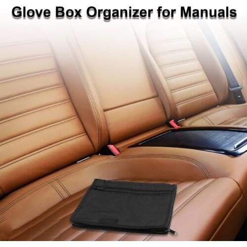 Manuals Documents Storage Holder Multi Pockets Storage Folder Durable Glove Box Organizer Car Glove Box Storage Organizer