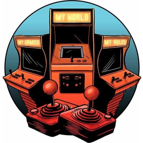 Interesting Arcade Game My Rules Car Stickers DIY Anime Motorcycle Decoration Helmet Window PVC Decals