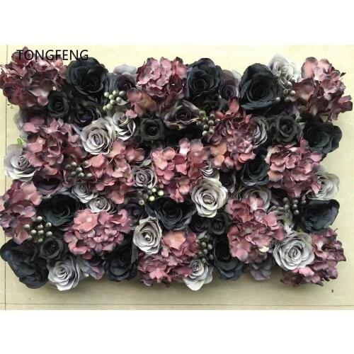 8pcs/lot Artificial silk rose peony 3D flower wall wedding backdrop decoration flower runner wedding stage decoration TONGFENG