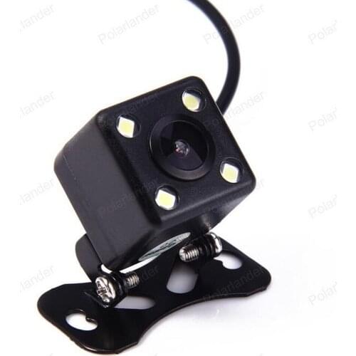 Night Vision 4 LED Waterproof car rear view camera CCD Parking Assistance reverse Camera 120 Degree