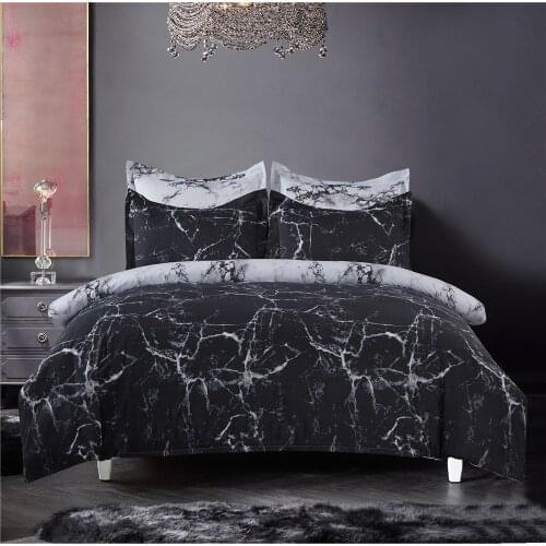 ZEIMON Marble Bedding Set Bedroom Soft Double Side Print For Bed Home Comefortable Queen Duvet Cover Quilt Cover And Pillowcase