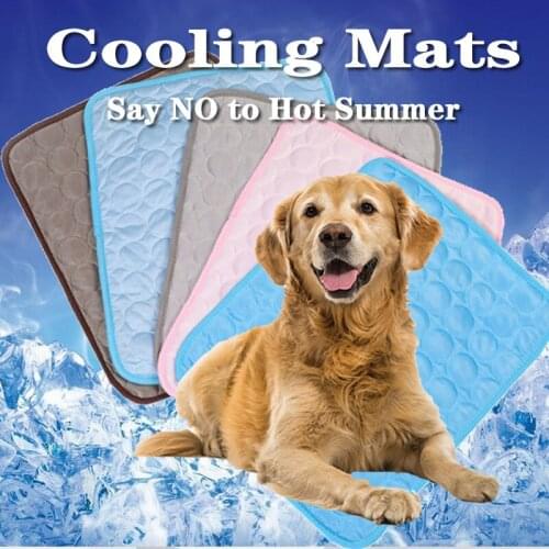 Dog Mat Cooling Summer Pad Mat For Dogs Cat Blanket Sofa Mattress Pet Dog Bed Summer Washable Cold Cool Mat for Dog bed