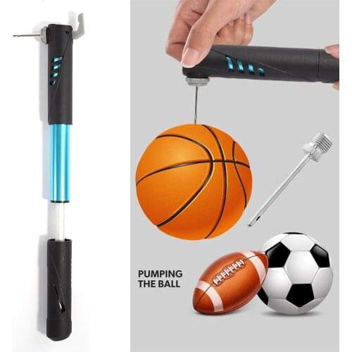 MTB Bike Tire Hand Pump 120PSI Outdoor Cycle Biking Entertainment for Cycling Bicycle Ball Toy Manual Air Inflator