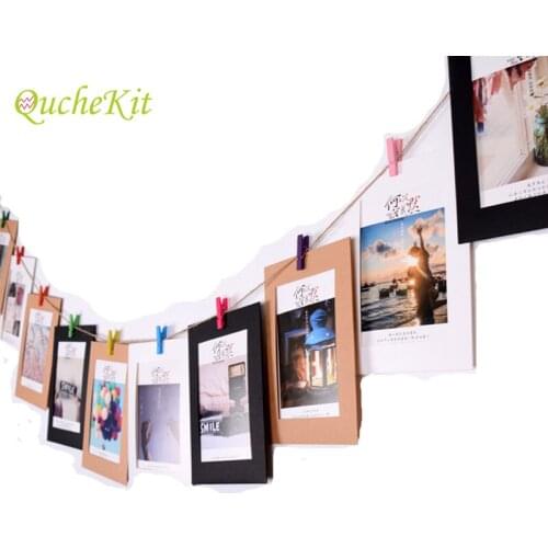 10pcs 5in Hanging Photo Frame Paper Halloween Decoration Wedding Decor New Year Christmas Home Decoration Supplies